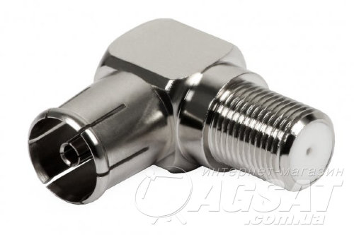 Штекер телевизионный угловой (мама), 1 шт.