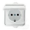 Розетка зовнішня Ozgunsan 1-я із заземленням і кришкою ozgunsan-out-1-white-sz-krishka.jpg