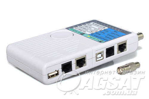 Тестер Ethernet RJ45+RJ11+BNC+USB