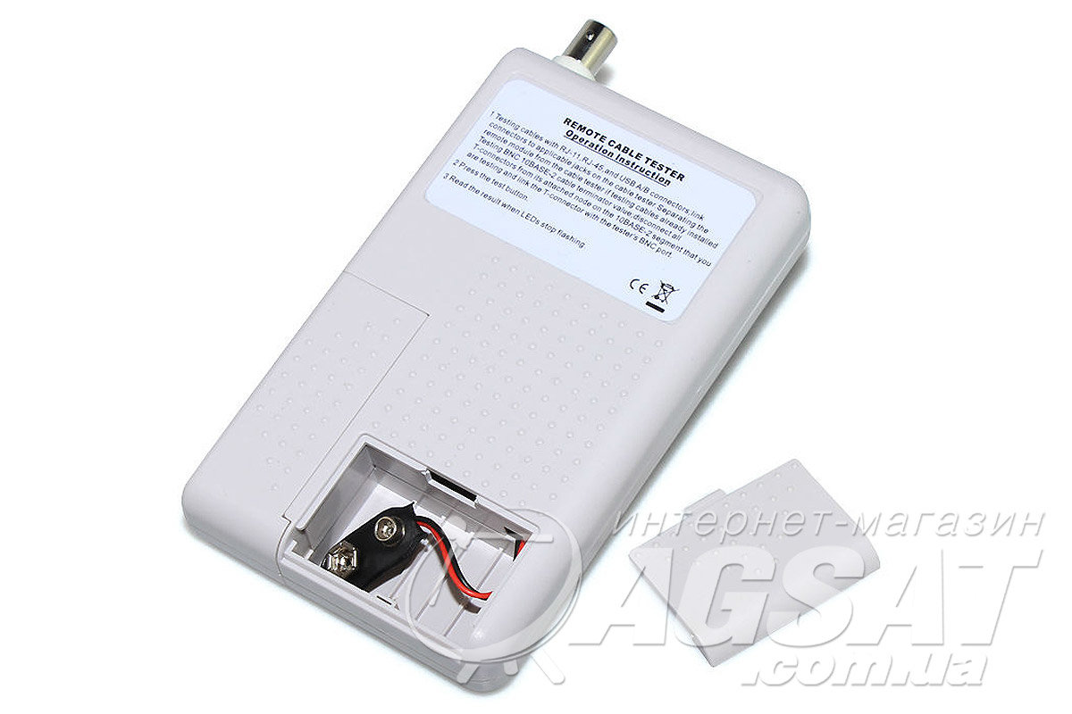 Тестер Ethernet кабелей RJ45+RJ11+BNC+USB: цена 455 грн., купить в Киеве