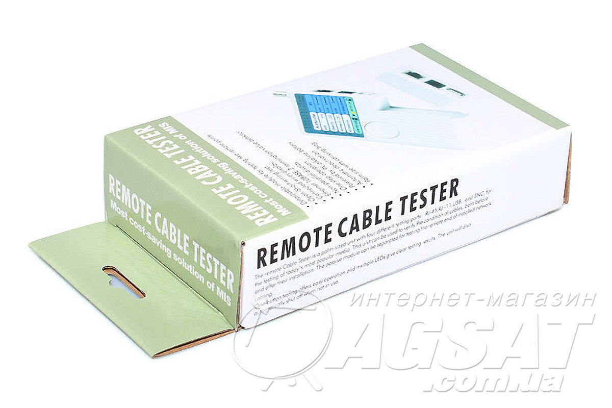 Тестер Ethernet кабелей RJ45+RJ11+BNC+USB: цена 455 грн., купить в Киеве