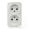 Розетка накладна Ozgunsan 2-я без заземлення uzgunsan-2-white.jpg