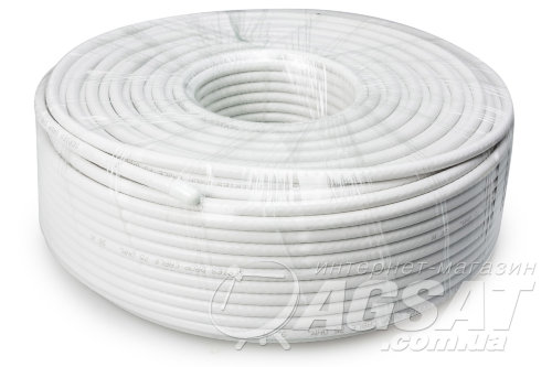 TV кабель 75 Ом DCG RG-6, white, 100м
