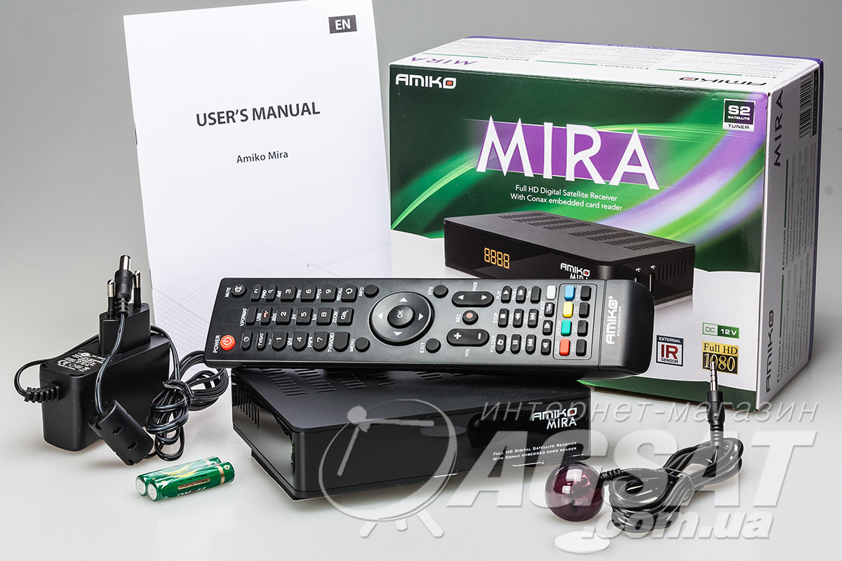 Спутниковый ресивер Amiko Mira цена, купить Amiko Mira HDTV в Киеве.