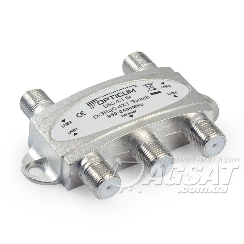 DiSEqC перемикач Opticum DSG 4/1 IN