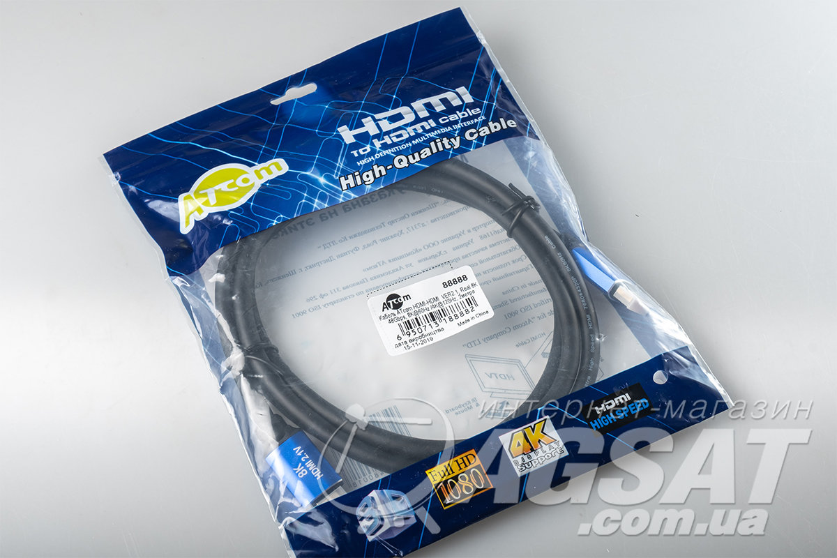 HDMI кабель для телевизора 2 метра: цена 445 грн., купить HDMI шнур ...